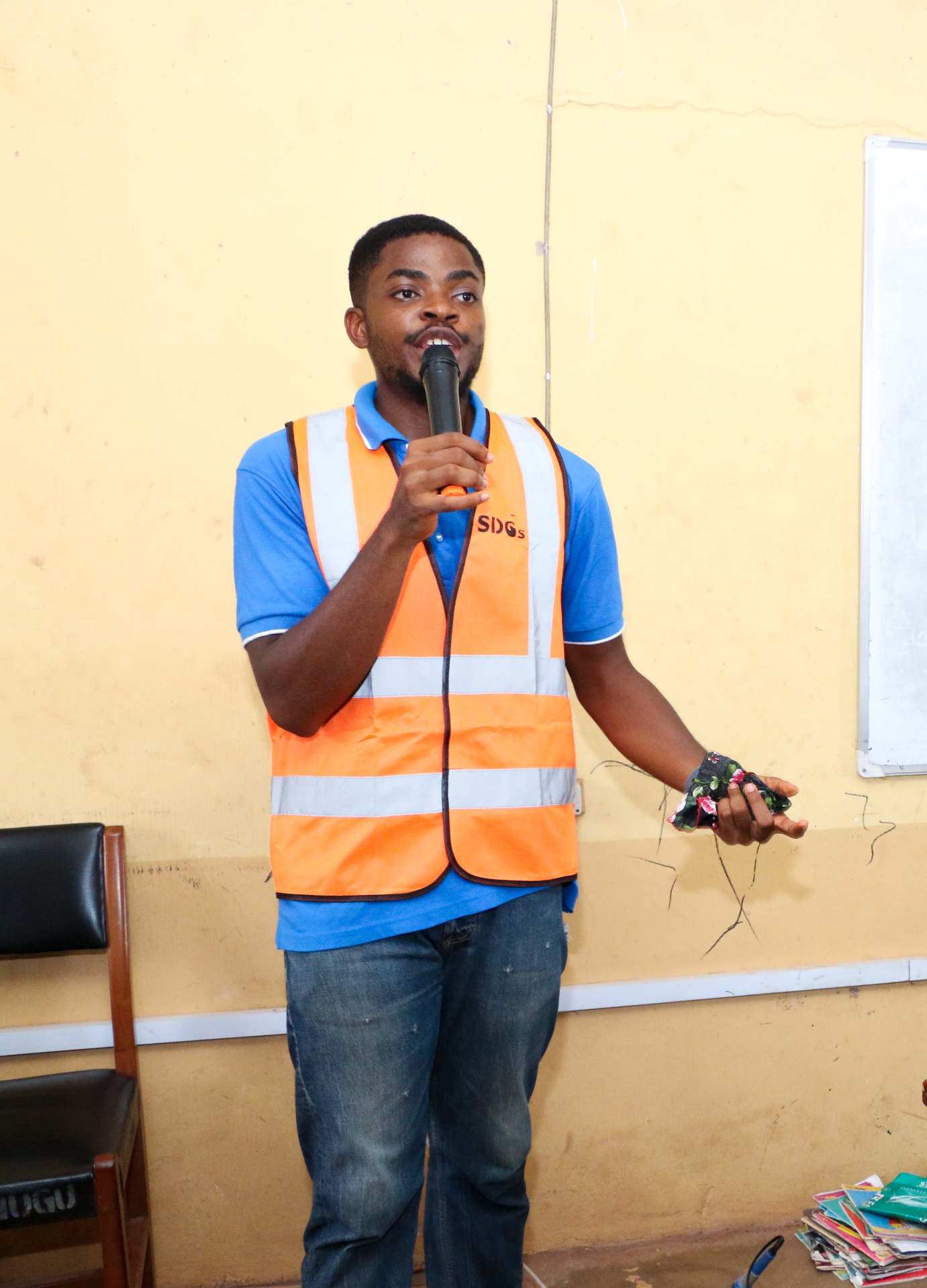 Keltalz team member speaking during a training session